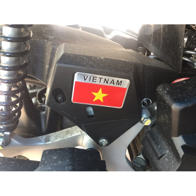 Tem nhôm cờ việt nam<giá 1 tem> - Xuyên Việt