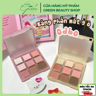  Bảng Phấn Mắt 9 Ô Odbo Kitten Day & Puppy Day Mèo Cún Con + Kẹp Tóc Sweet Munch 9g Tặng Kèm Siêu Xinh Green cosmetic 