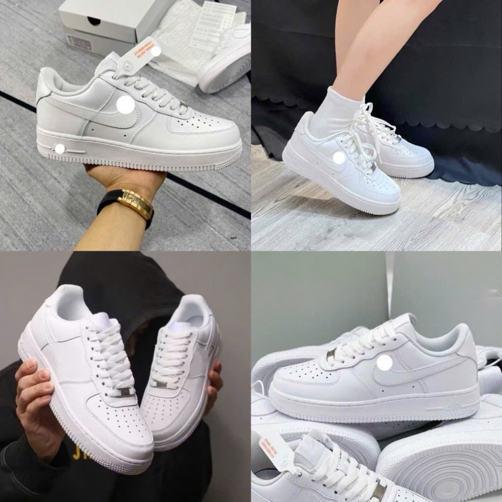 Giày Nike_Air Force 1 All White, Giày Af1 trắng ban cao cấp fullbox.