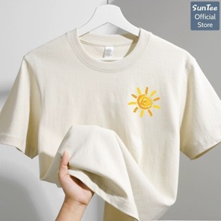 Áo thun nữ form vừa SUNTEE STFV507 phong cách basic in hình 07 vải cotton 250GSM cao cấp thoáng mát