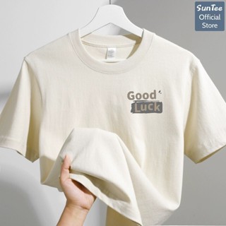 Áo thun nữ form vừa SUNTEE STFV198 phong cách basic in hình 098 vải cotton 250GSM cao cấp thoáng mát