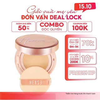 Cushion cấp ẩm kiềm dầu lâu trôi HEXZE 15g, phấn nước căng bóng , mỏng nhẹ , nâng tone tự nhiên (2 lõix15g)