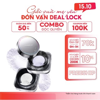 Phấn phủ CARSLAN dạng bột KIỀM DẦU dưỡng ẩm chống nước che phủ bóng dầu cho mặt 8g