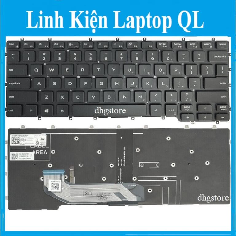 Bàn phím laptop Dell Latitude 7400 2-IN-1, 9410 2-IN-1, 0NNGCR 0476JH Có Đèn