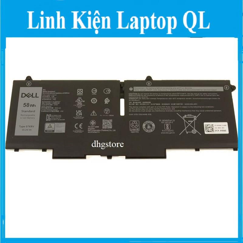 Pin laptop Dell Latitude 5430 5530 7430 7530, Precison 3570, 8P81K PX0GF 07KRV 58Wh
