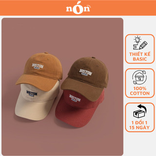 Mũ Nón Lưỡi Trai Boston 1630 Logo Thêu Phong Cách Bóng Chày Cổ Điển Vải Cotton - NÓN STUDIO