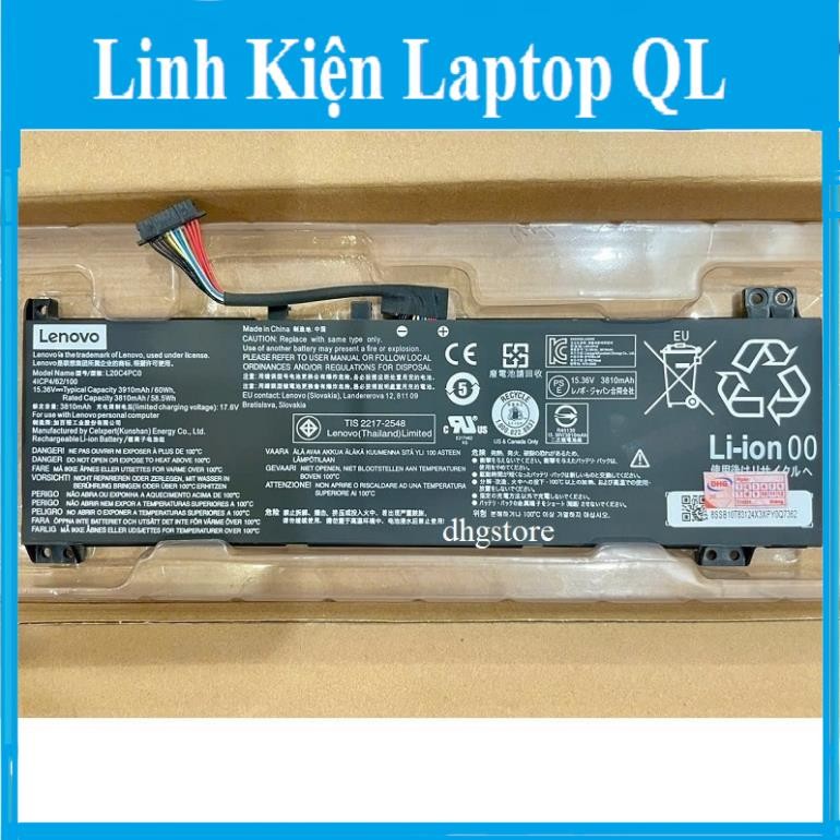 Pin laptop Lenovo Ideapad Gaming 3 15ACH6 15IHU6 L20C4PC0 L20D4PC0 L20L4PC0 L20M4PC0 60Wh