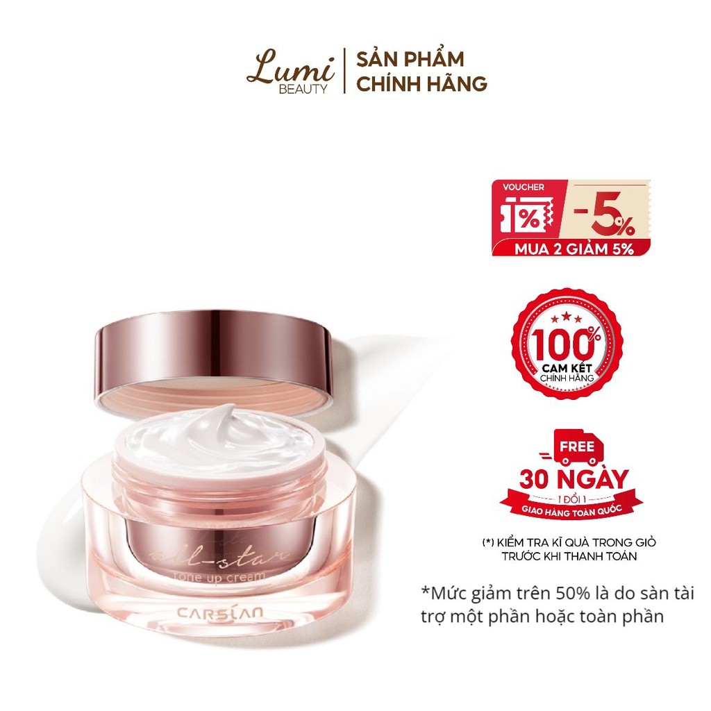 Kem lười Carslan - nâng tông da kem lót che khuyết điểm 50g