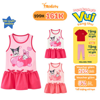 [VOUCHER XỊN GIẢM TỚI 50K] Đầm váy thun sát nách Kuromi bé gái Rabity 952.903
