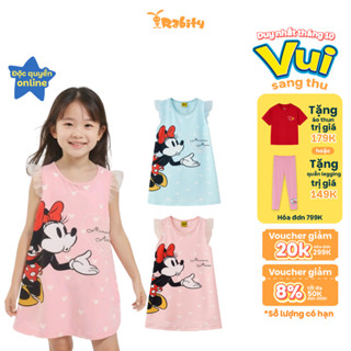 [VOUCHER XỊN GIẢM TỚI 50K]Đầm voan Elsa, Minnie Disney bé gái Rabity 5666