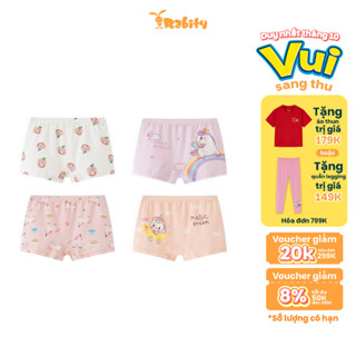 [VOUCHER XỊN GIẢM TỚI 50K]Combo 2 quần lót đùi vải modal cao cấp bé gái Rabity 5031