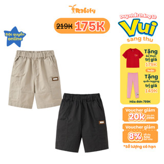 [VOUCHER XỊN GIẢM TỚI 50K] Quần short kaki lưng chun bé trai Rabity 932.900