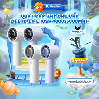 Quạt Cầm Tay Cao Cấp JISULIFE Life10 và 10S 4000/5000mAh | 5 cấp độ gió | Sử dụng đến 28h | Bảo Hành Chính Hãng 12 Tháng