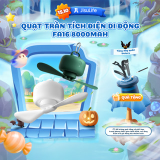 Quạt trần tích điện di động Jisulife FA16 | Dung lượng pin 8000mAh | Sử dụng lên đến 25h | Bảo hành 12 tháng