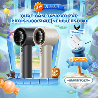 Quạt Cầm Tay Cao Cấp JISULIFE Pro1S 2025 Sử Dụng Đến 40H | Con Lăn 100 Cấp Gió | Màn Hình LED | Bảo Hành 12th Chính Hãng