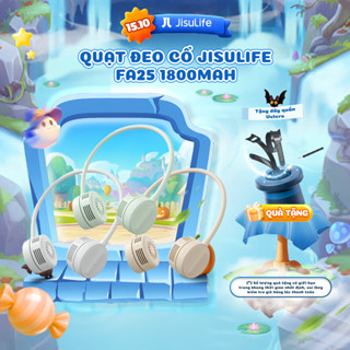 [NEW] Quạt đeo cổ JISULIFE FA25 4W 1800mAh không cánh | 4 Cấp độ gió | Uốn dẻo linh hoạt | Sử dụng tới 12H - BH 12 tháng