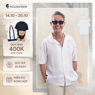 [GIẢM 50%] Áo sơ mi nam tay ngắn linen SANTO, BST Summer Manor, mềm nhẹ thoáng mát - POLOMANOR