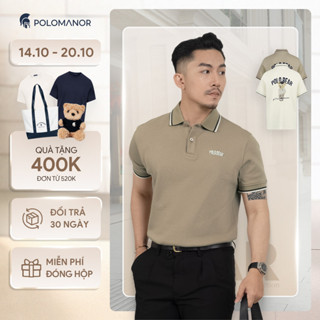 Áo polo nam cao cấp MARCO, BST LET'S GẤU, vải cá sấu cotton interlock, thanh lịch - POLOMANOR