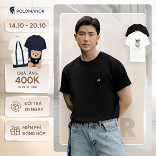 Áo thun cao cấp NEO, BST LET'S GẤU, chất liệu Cotton 2C đứng form, thoáng mát - POLOMANOR