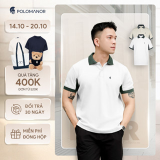 Áo polo nam FOMAD SMART "F" vải cá sấu cotton interlock xuất xịn, thanh lịch sang trọng - POLOMANOR