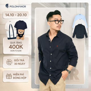 Áo sơ mi nam tay dài EXTRA COTTON, BST Social Circle chất liệu kaki mềm cao cấp - POLOMANOR