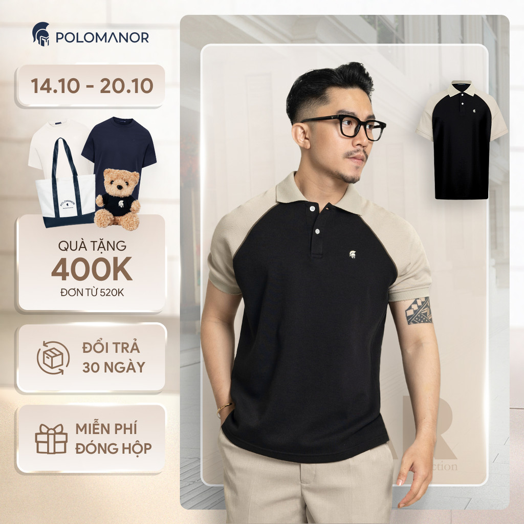 Áo polo nam RYDER vải cá sấu cotton interlock xuất xịn, nam tính, thanh lịch sang trọng - POLOMANOR