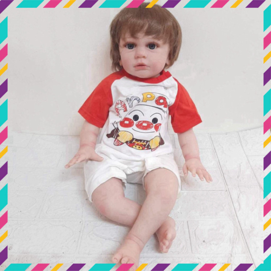 Búp Bê Bé Trai Thân Gòn BZDOLL 60cm _ Silicon Reborn Vinyl Doll 24 inch PVN3389 {online}