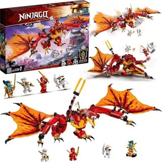  Tương thích với LEGO Ninjago Kai Hình Rồng Lửa Tấn Công Lắp Ráp Khối Xây Dựng Bé Trai Đồ Chơi Trẻ Em Quà Tặng 