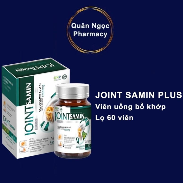 Viên khớp Joint Samin Plus (hộp 60 viên) bổ khớp hỗ trợ giảm nguy cơ thoái hóa khớp