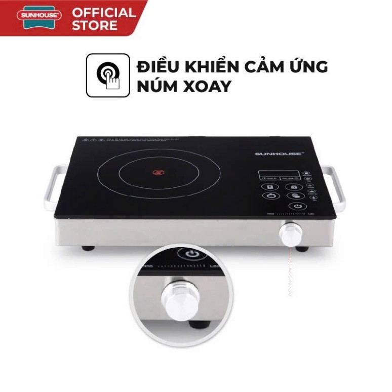 Bếp Hồng Ngoại Cảm Ứng Sunhouse SHD6017 , Bếp Điện Hồng Ngoại Bảo Hành 12 tháng