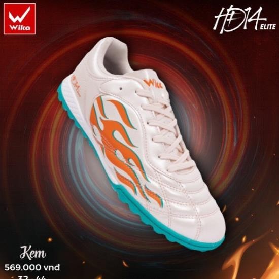 Giày Bóng Đá Wika HD14 Elite Trẻ Em Chính Hãng, Chất liệu Da Hyper-Light,Đệm lót EVA êm giảm chấn .
