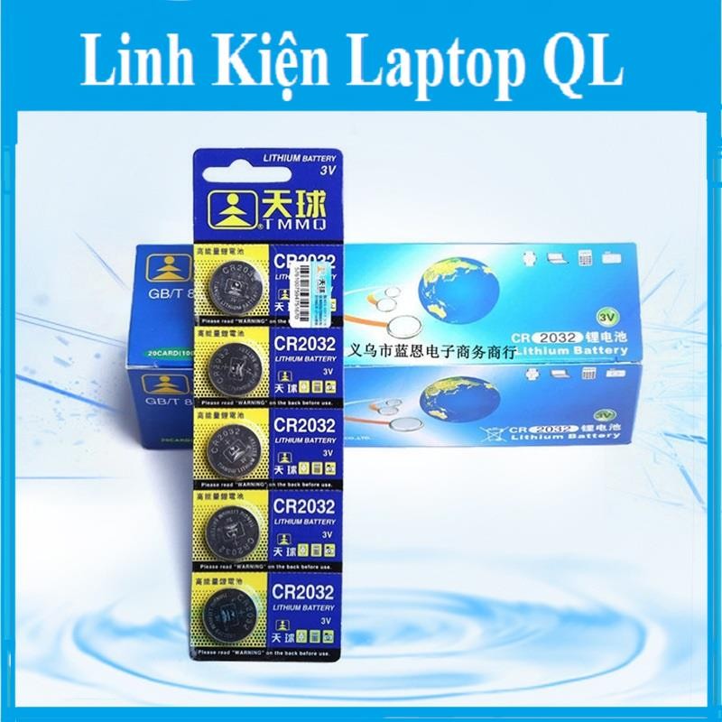 Vỉ 5 Viên Pin Cmos CR2032 MÁY TÍNH ĐỂ BÀN - PC, LAPTOP (hỗ trợ một số model) CR2032