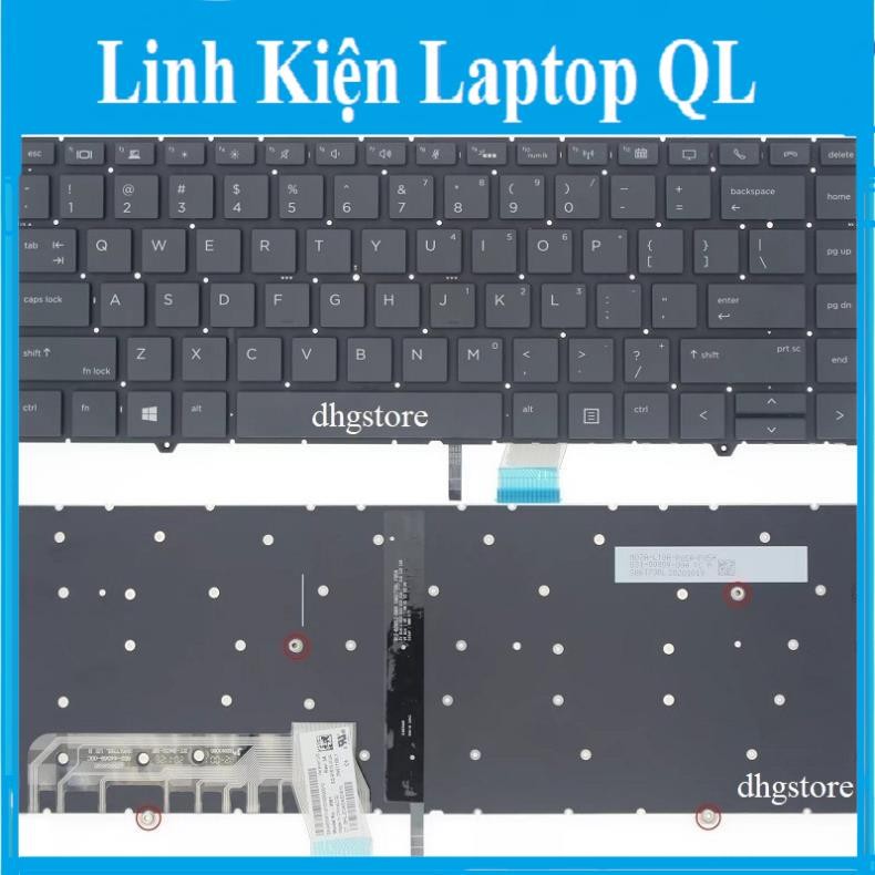 Bàn phím laptop HP ZBook Studio G5, EliteBook 1050 G1 Có Đèn