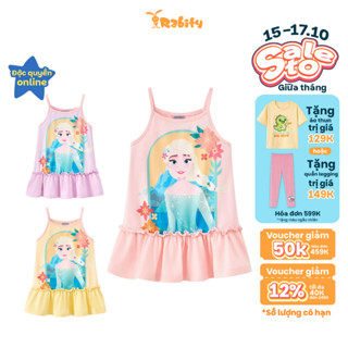 [15.10 VC 12% GIẢM 40K ĐƠN 249K] Đầm hai dây Elsa Disney bé gái Rabity 554.900