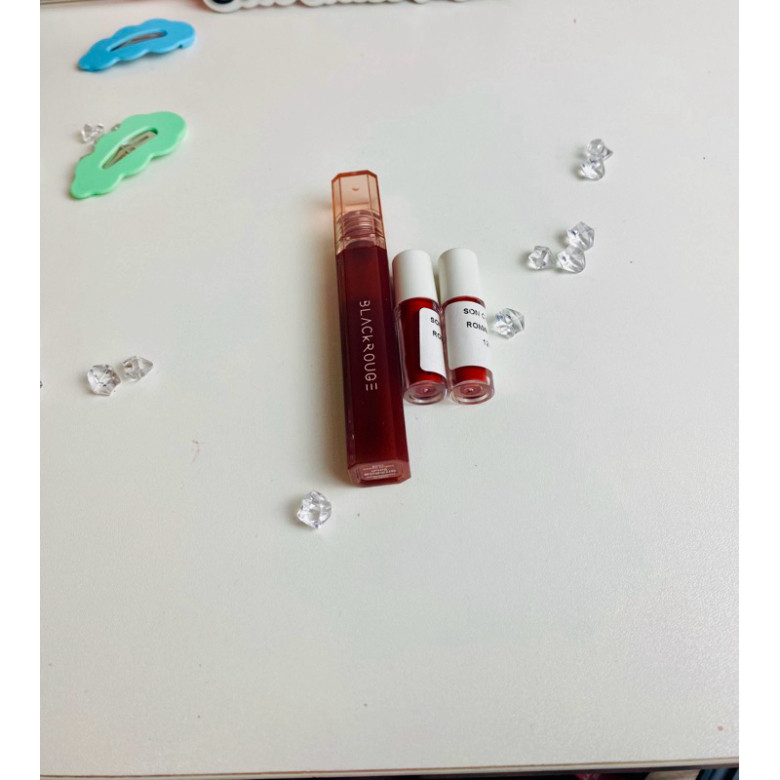 B [SON CHIẾT] Son Black Rouge Half N Half Water Glow HG08 #Hazelnut Syrup B