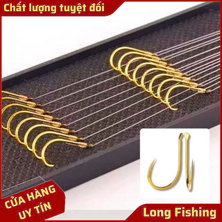   Cao cấp  Thẻo Bazan Nylon buộc sẵn câu cá chép Có Ngạnh • Tải lớn ít xoăn • Long Fishing 