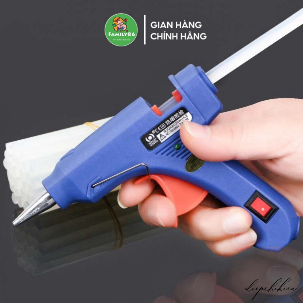 Máy Bắn Keo Silicon Mini, Súng Bắn Keo Nến Dùng Thủ Công Diy | Glue Gun V2