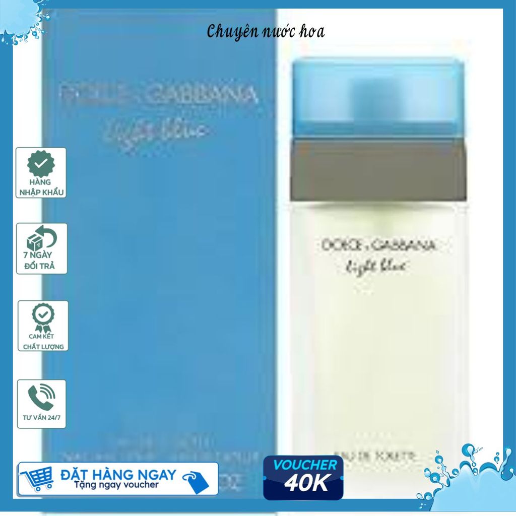 Nước Hoa D     &G Light Blue EDT