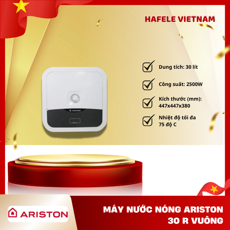 Máy Nước Nóng ARISTON 30 R Vuông, Dung tích 30 Lít, Công suất 2500W - FEM