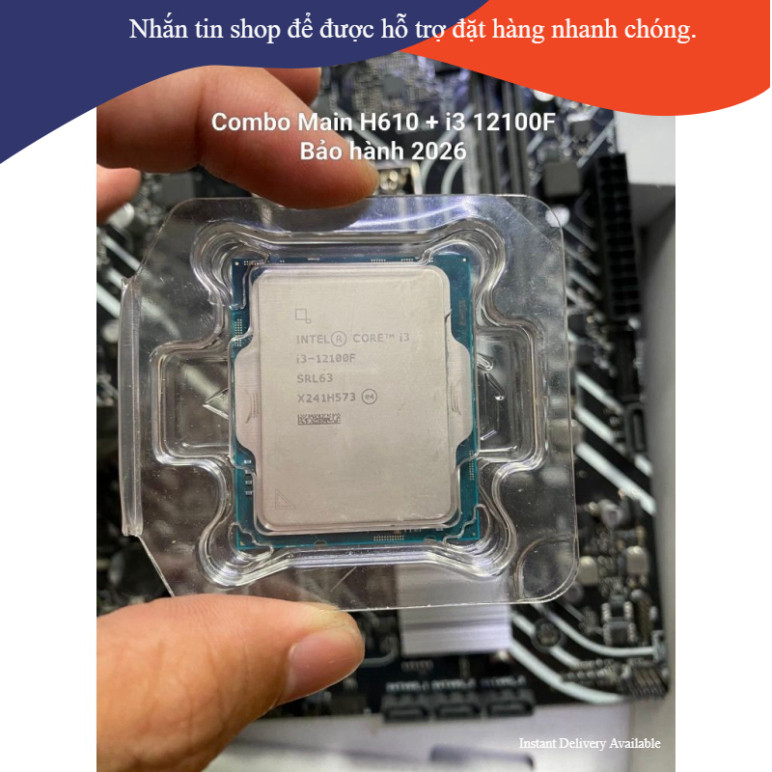ib shop_ Combo 2 món Main H610 + i3 12100F _ship toàn quốc