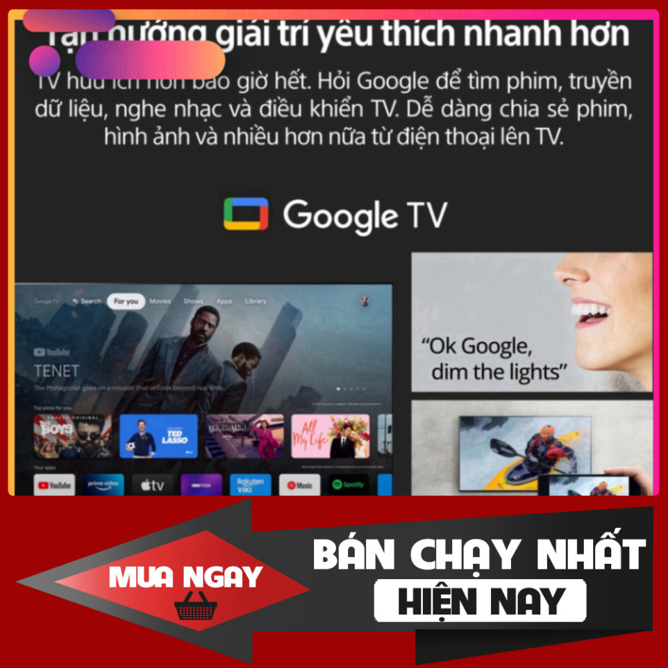 ib shop đặt hàng_ - Tivi Sony Bravia KD-65X75K 65" Google TV LED 4K nhanh Giao hàng toàn quốc . .