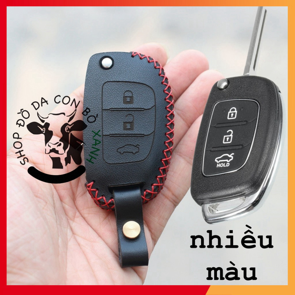 Bao Da Chìa Khóa Hyundai Accent Blue 2013 2017, Stargazer Bản TC, Solati , Elantra 2013 2015, I10 Ba