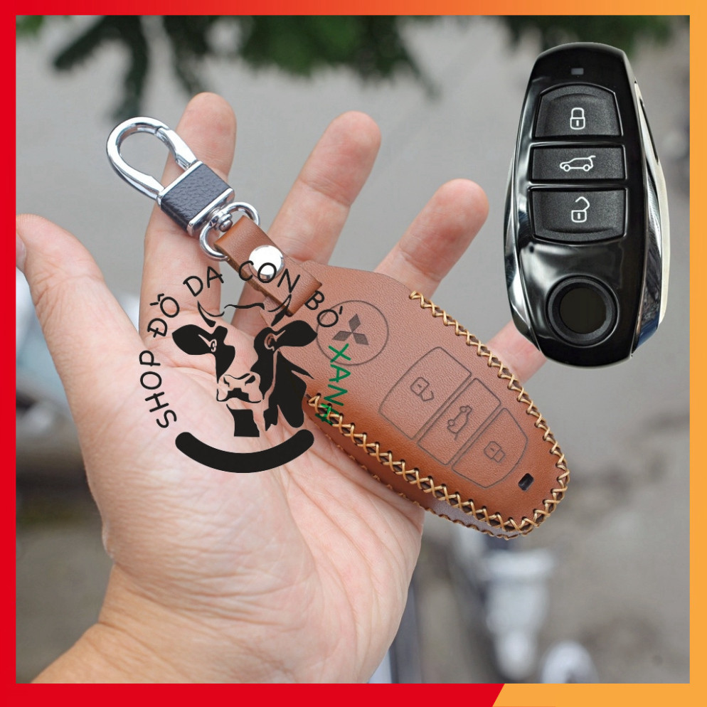 Bao Da Chìa Chế, Chìa Độ Smartkey Start Stop Cho Mitsubishi C011