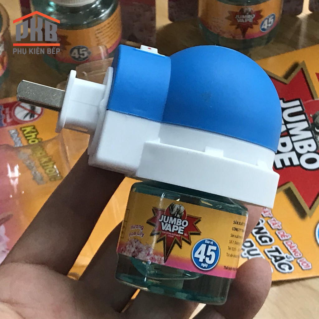 Máy xông tinh dầu đuổi muỗi Jumbo Vape, Lọ tinh dầu bán riêng đuổi mỗi