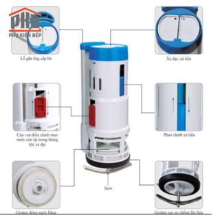Bộ xả bồn cầu 2 nút nhấn cao cấp