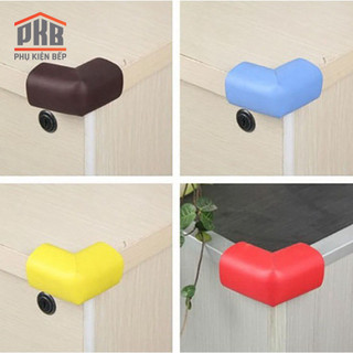 Miếng bịt góc bàn silicon trong suốt, miếng bịt góc xốp an toàn cho bé