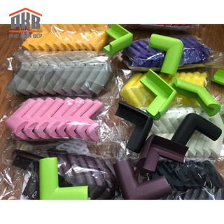 Miếng bịt góc bàn silicon trong suốt, miếng bịt góc xốp an toàn cho bé