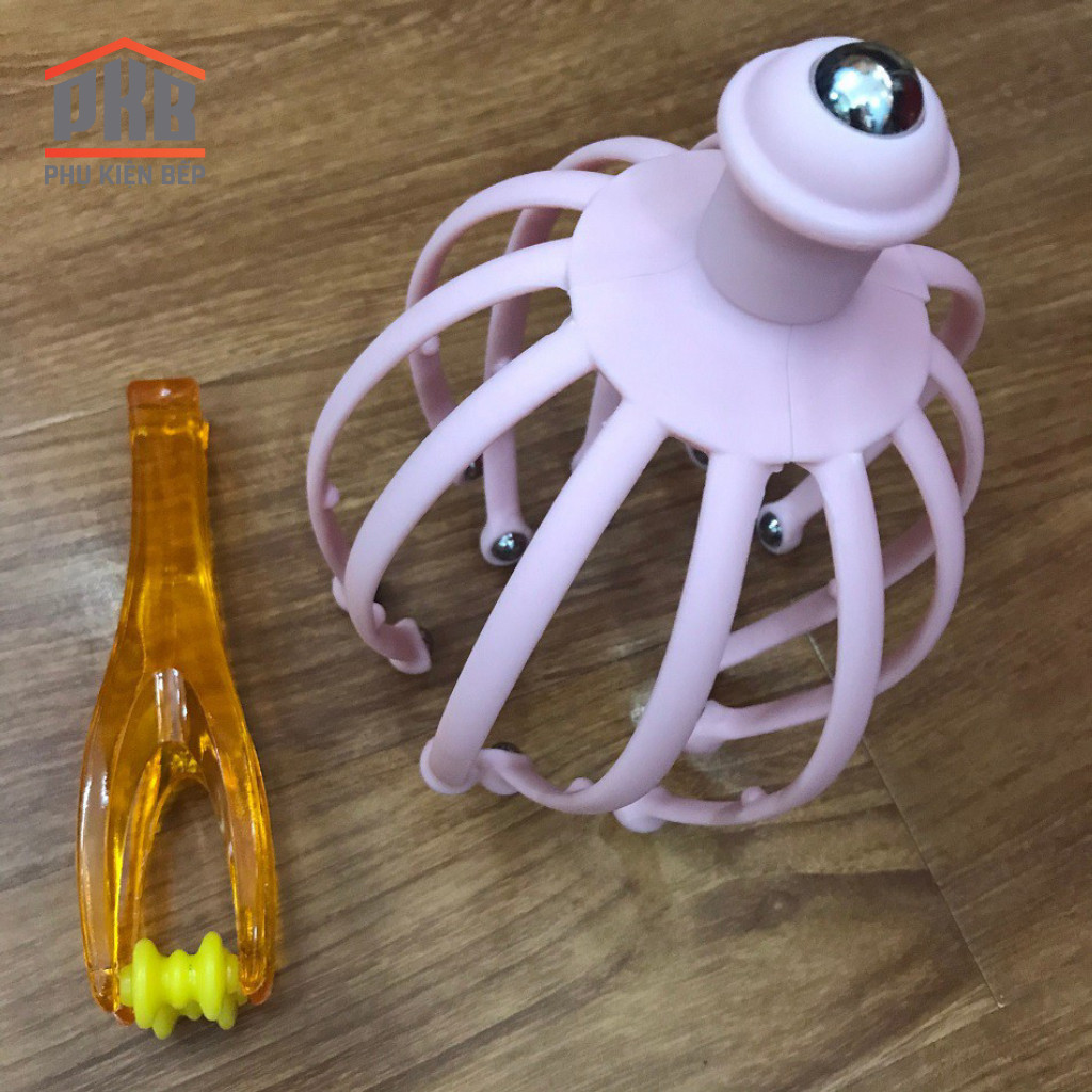 Dụng Cụ Massage Đầu Thư Giãn Matxa bi xoay 360 độ