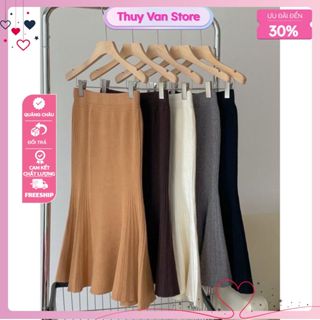   Sẵn hàng  Chân váy đuôi cá chất len mịn dày dặn gân 2 bên new 2023 HÀNG quảng Châu loại 1 #809 
