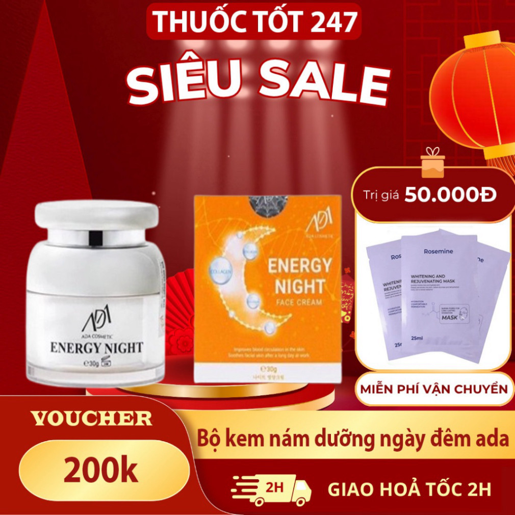 Bộ kem dưỡng da ngày đêm ADA dưỡng trắng trẻ hóa làn da - ada group